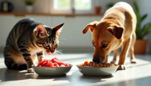 Porque los perros no comen lo mismo que los gatos