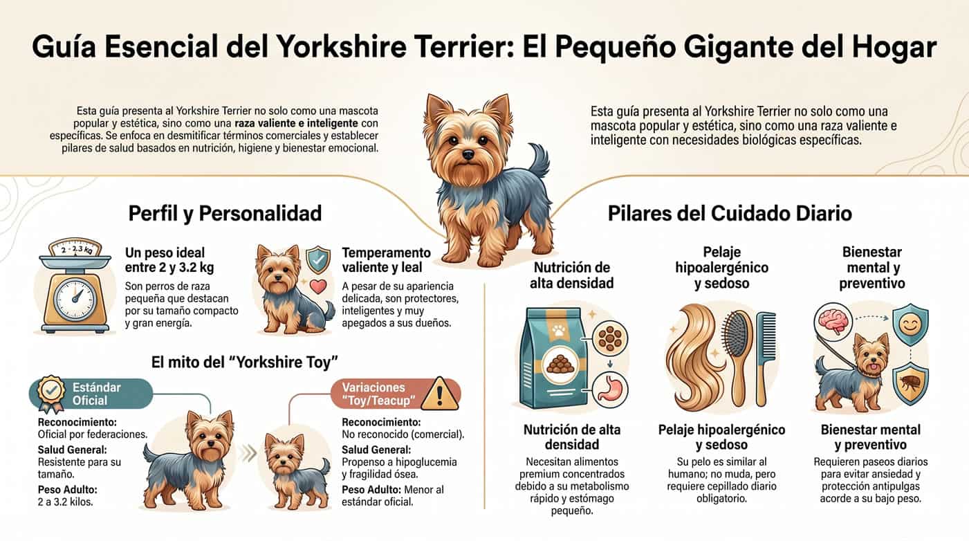 infografia sobre el Yorkshire Terrier