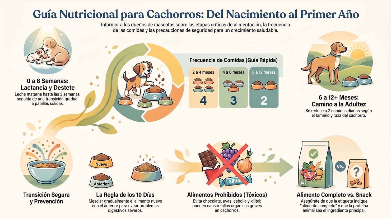 infografias nutricional cachorros