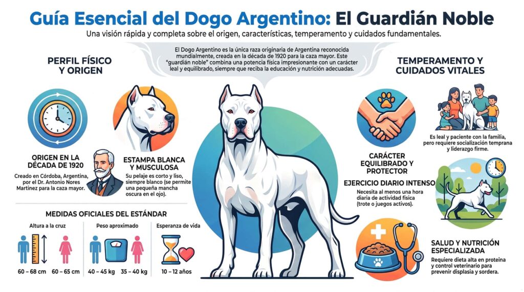 infografia sobre raza perro dogoargentino