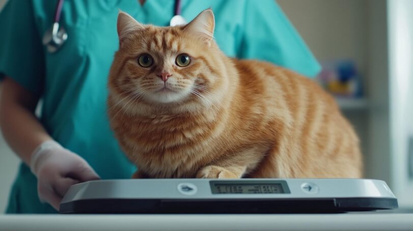 cuanto debe pesar un gato